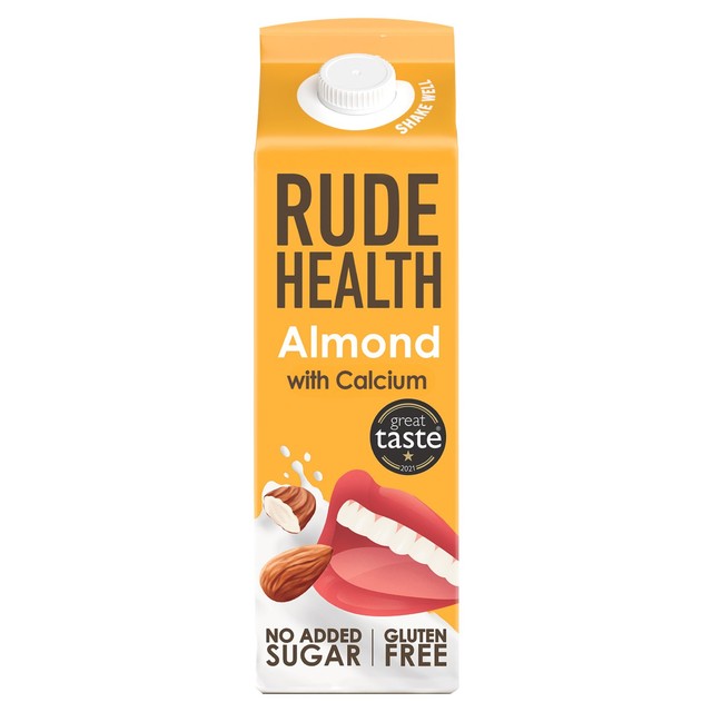 Rude Health almond drink chilled 1L, imported from the UK