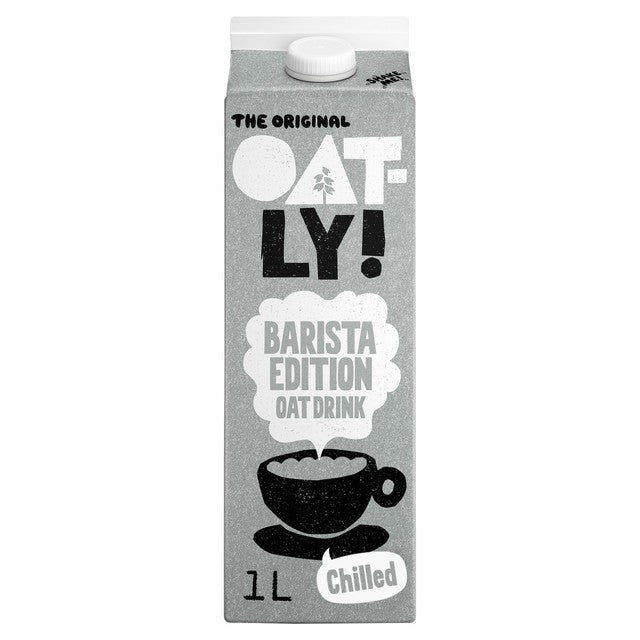 Oatly Barista Chilled Oat Drink 1L, imported from the UK