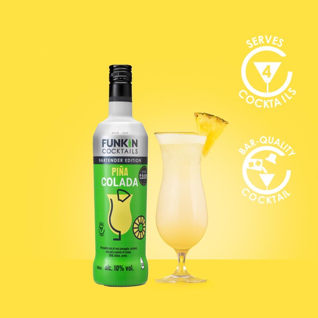 Funkin Pina Colada alcoholic cocktail 70cl - British product