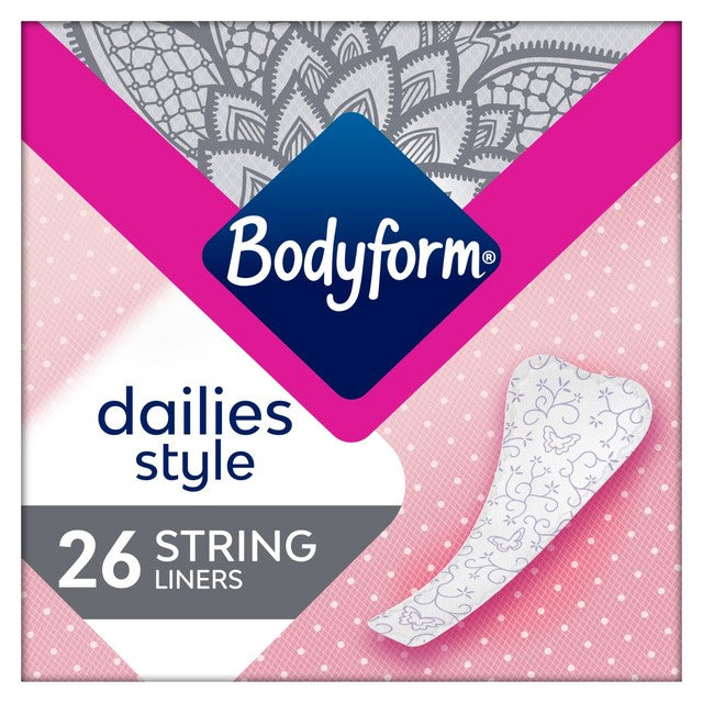 Bodyform Dailies String panty liners - British product