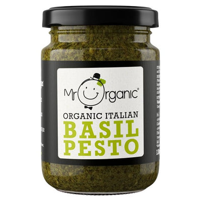 Mr Organic Vegan Basil Pesto Italian Pesto 130g