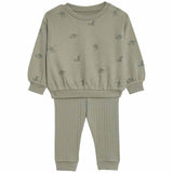 M&S khaki leggings outfit 9-12 months, imported from the UK