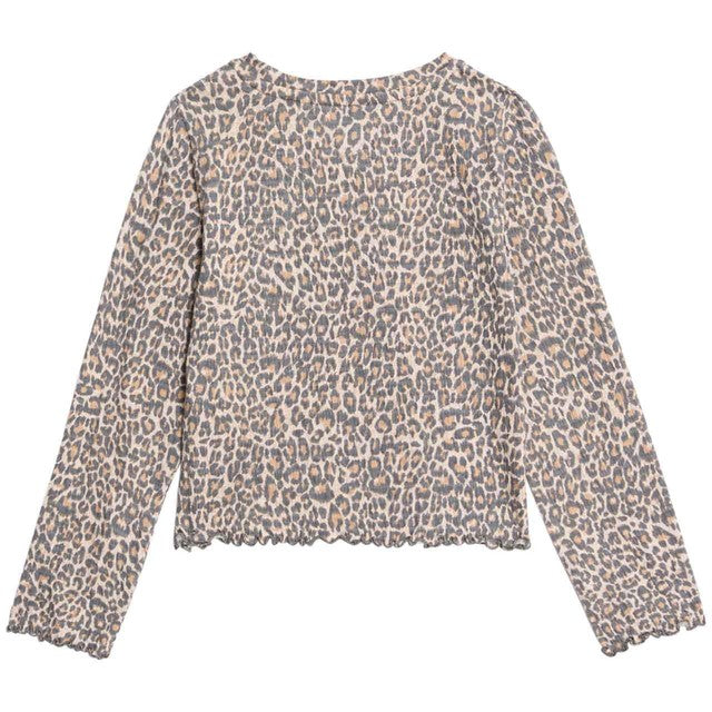 M&S kids cotton top neutral brown age 6-7, imported from the UK