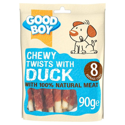 Good Boy Chewy Twists with Duck Dog Treats 90g