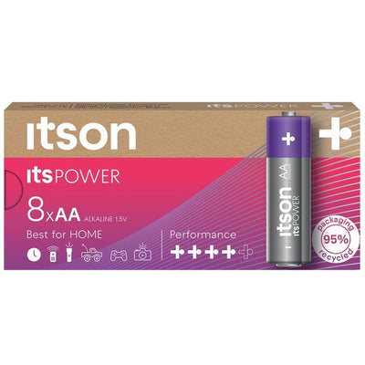 ITSON Itspower AA Alkaline Batteries 8 Pack