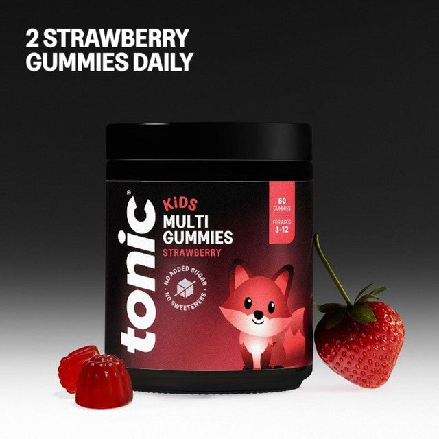 Tonic Health kids strawberry multivitamin gummy 30 gummies (British brand)