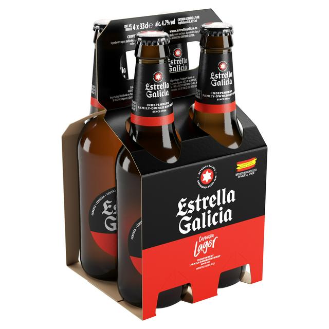 World Lager Beer Pack of 4 Bottles 330ml Each