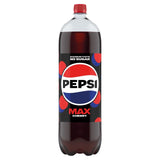 Pepsi Max Cherry sugar-free cola 2L, imported from the UK
