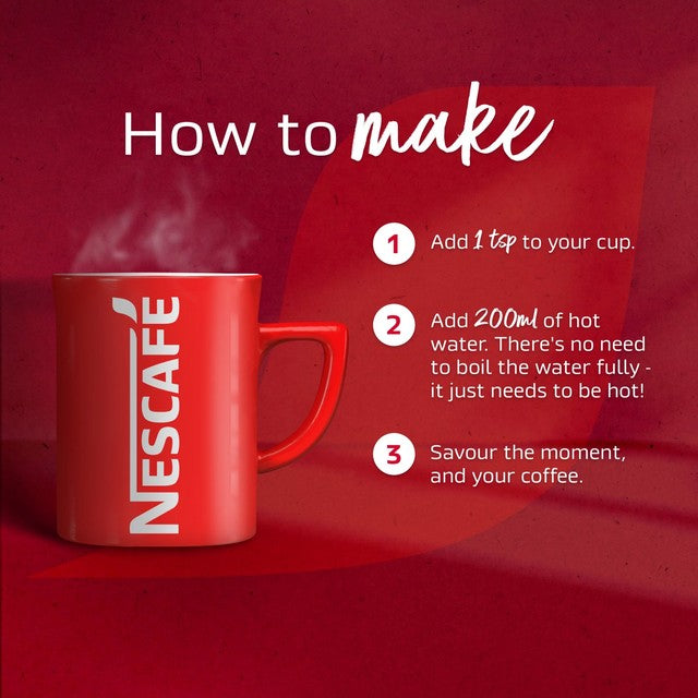 Nescafe Original instant coffee 190g jar, imported from the UK