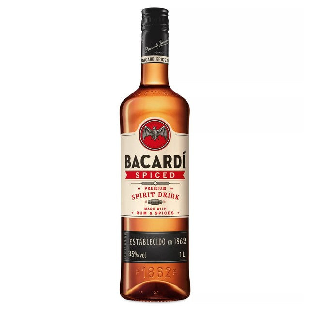 Bacardi spiced rum 1L - British product