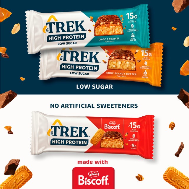 Trek chocolate caramel protein bar 55g (British brand)