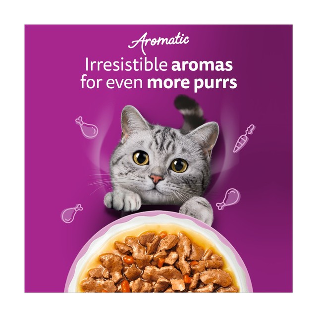 Whiskas Aromatic Fusion wet cat food pouches 40 x 85g (British brand)