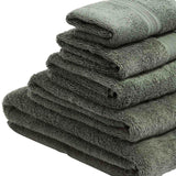 M&S Cotton Hand Towel Moss Green, imported from the UK