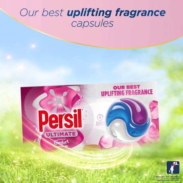 Persil laundry capsules Touch of Comfort 33 washes, imported from the UK