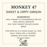 Monkey 47 gin gift set 3x15cl, imported from the UK