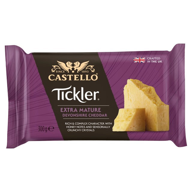 Tickler extra mature cheddar cheese 300g - British product