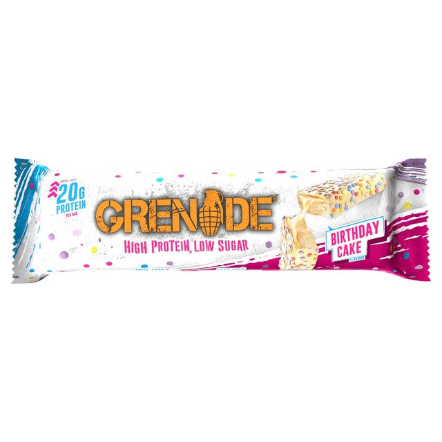Grenade birthday cake protein bar 60g, UK version