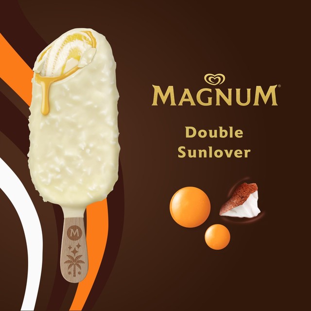Magnum mango and coconut ice cream sticks 3 x 85ml, imported from the UK