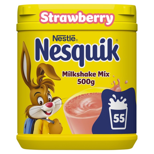 Nesquik strawberry milkshake powder 500g, imported from the UK