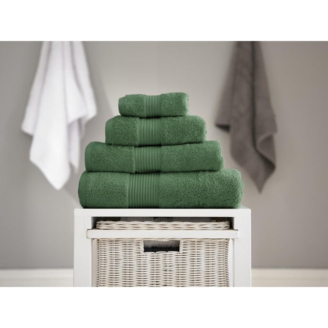 Bliss Pima cotton bath towel Seagrass 650gsm - British product