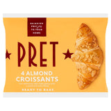 Pret almond frozen croissants 280g, imported from the UK