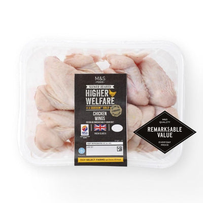 M&S Oakham Gold Chicken Wings Fresh Poultry 750g