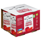Mr Organic Italian chopped tomatoes 4 x 400g, imported from the UK