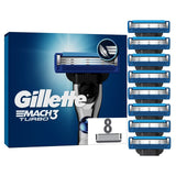 Gillette Mach 3 Turbo razor blades 8-pack, UK version