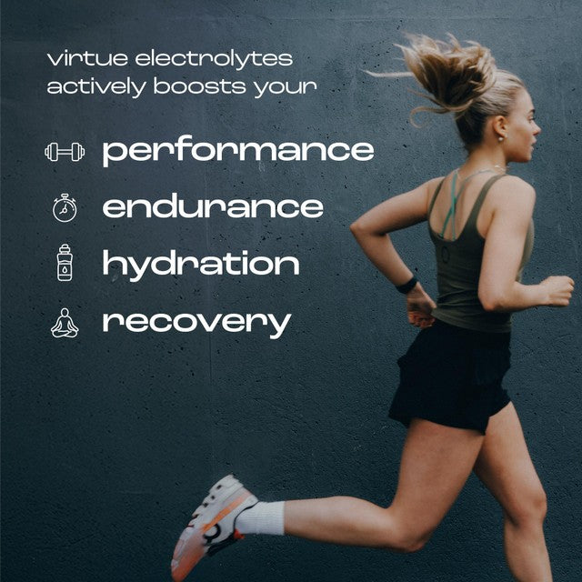 Virtue electrolytes hydration powder strawberry lemonade 12 x 5g (British brand)