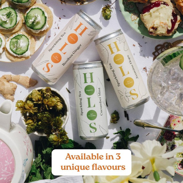 HOLOS Sparkling Tea Cucumber Mint 250ml - British product