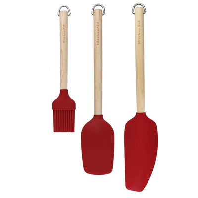 KitchenAid 3 Piece Birchwood Baking Utensil Set