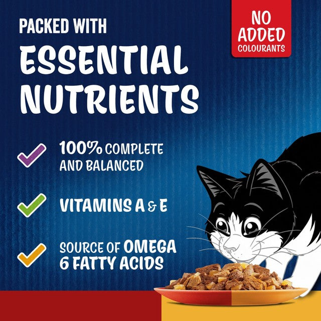 Felix Doubly Delicious wet cat food 12x85g - British product