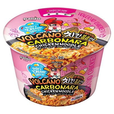 Paldo Volcano Carbonara Chicken Flavour Noodle Bowl 105g