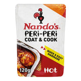Nando's Hot Peri Peri Marinade 120g, imported from the UK
