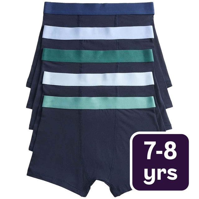 M&S boys trunks blue/green black mix 7-8 years, imported from the UK