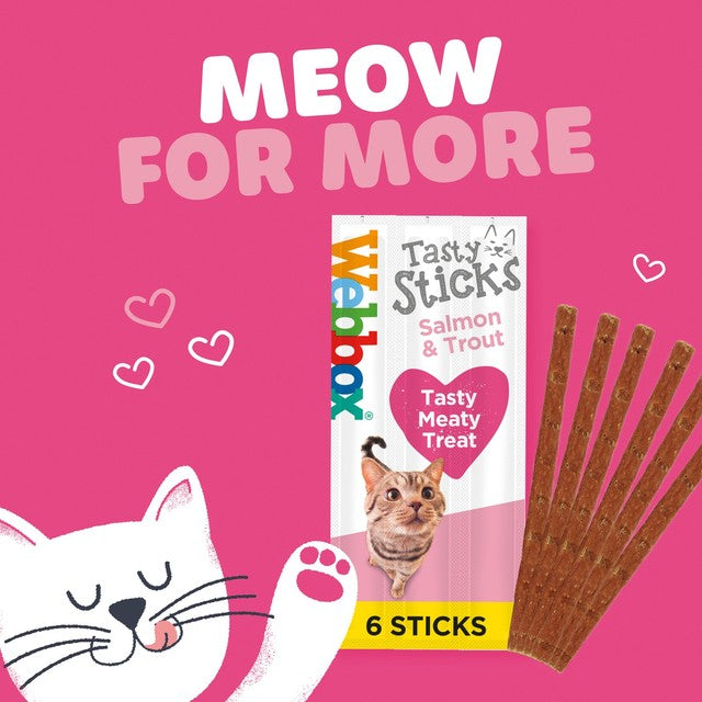 Webbox salmon and trout cat treats 30g (British brand)