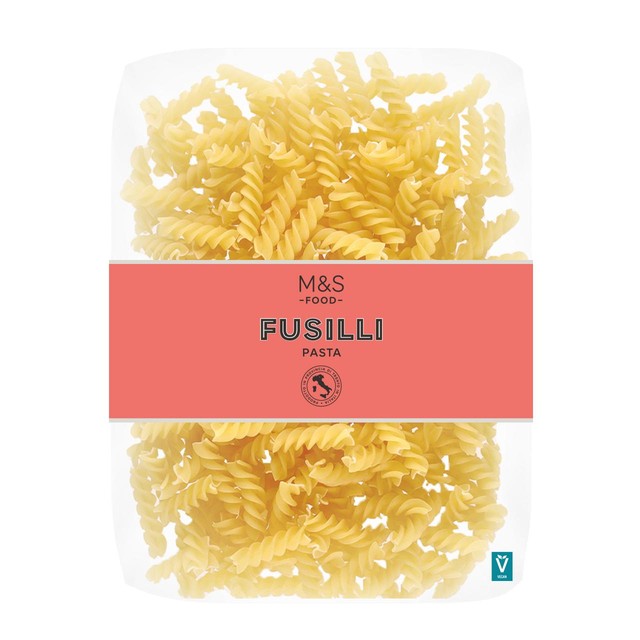 M&S Fusilli pasta 500g, imported from the UK