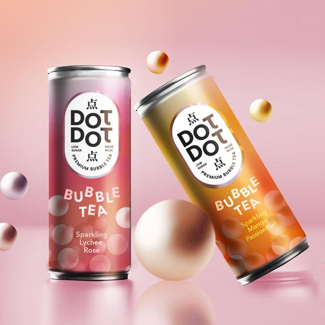 Dot Dot mango passionfruit bubble tea 250ml - British product