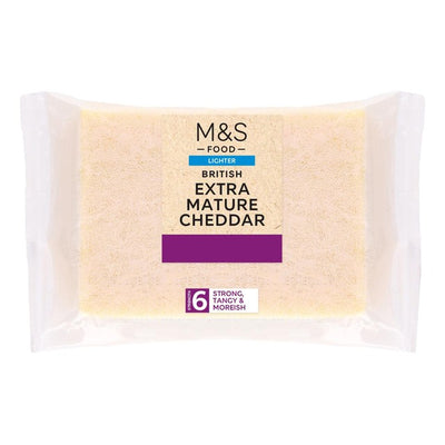 M&S British Lighter Extra Mature Cheddar Cheese 350g