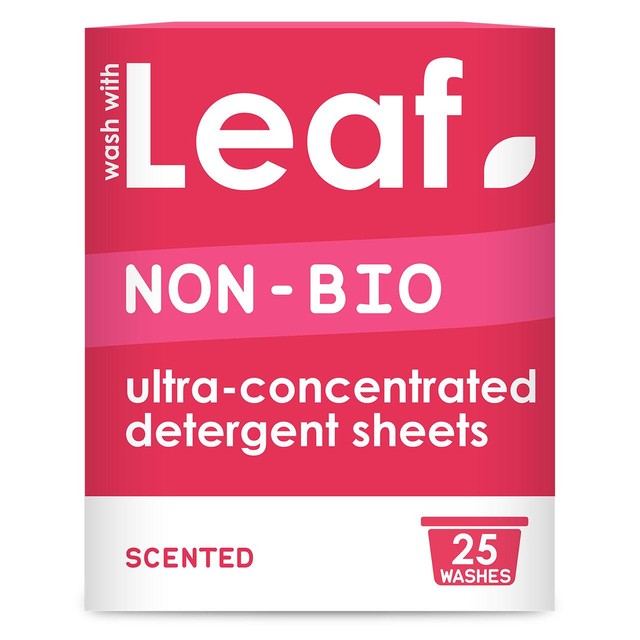 Wash with Leaf non bio laundry sheets 25 pack (British brand)