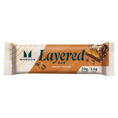Myprotein Layered Bar Chocolate Peanut Pretzel Protein Bar 60g