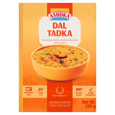 Ashoka Heat to Eat Dal Tadka Ready to Eat Yellow Lentils 280g