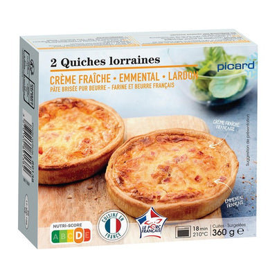 Picard Lorraine quicher 2-pakning frossen quiche