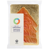 Ocado oak smoked salmon 100g, imported from the UK
