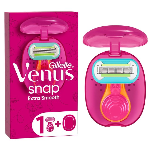 Gillette Venus Snap Extra Smooth pink women's razor - British product