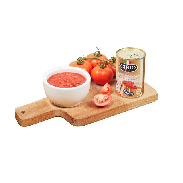 Cirio Polpa Finissima finely chopped Italian tomatoes 400g can - British product