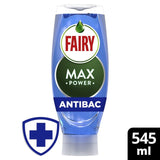 Fairy Max Power Antibacterial washing up liquid 545ml - British product