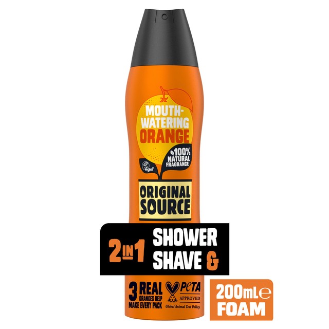 Original Source mouth-watering orange shower gel 200ml, imported from the UK