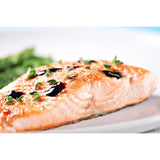 Russell's salmon fillets skin on mid/tail fillets 240g, imported from the UK