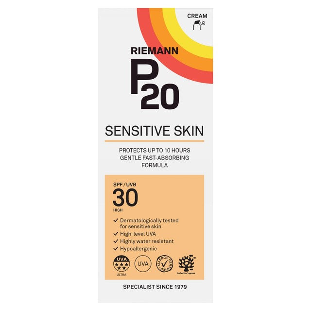 P20 Sensitive Sun Cream 200ml, imported from the UK